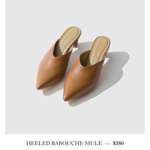 Beatrice Valenzuela Heeled Mule, excellent condition, size 8, with cotton BV bag